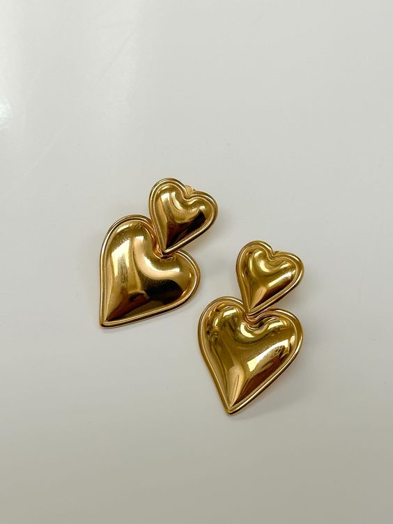 Double Heart Earrings