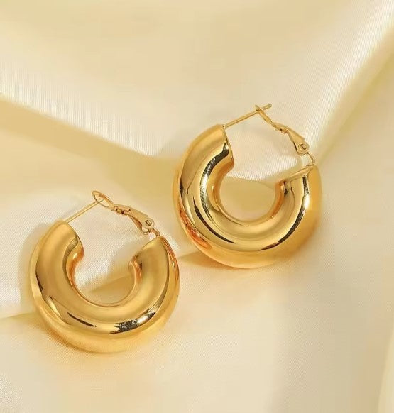 Chunky Hoop Earrings